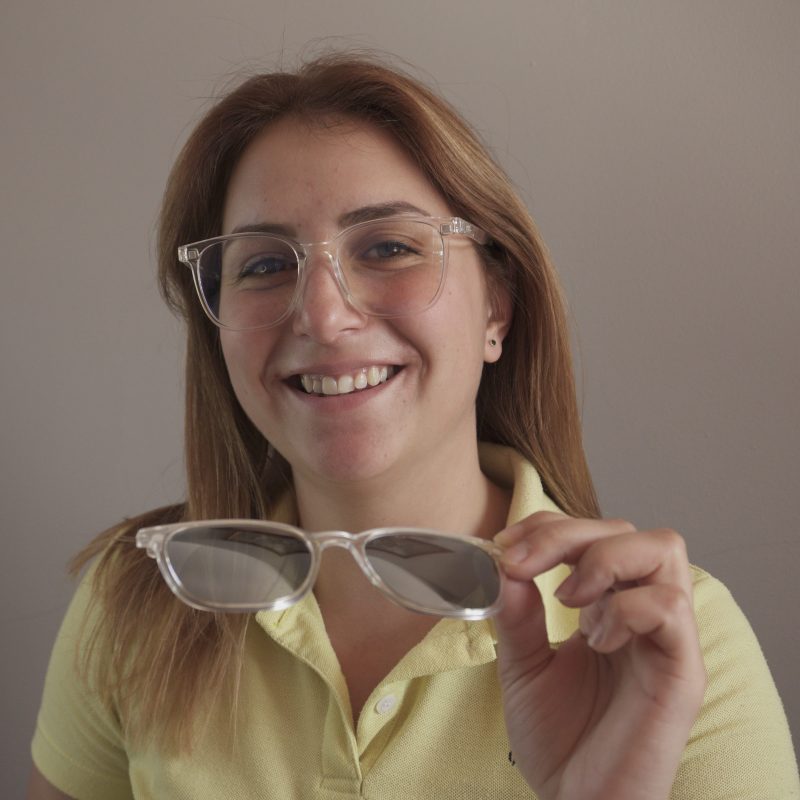 дамски очила за компютър без слънчева преставка Били Бяло и Червено